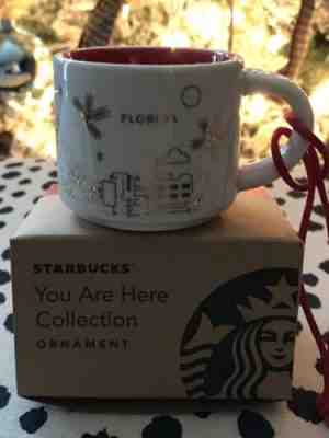 Starbucks Christmas Ornament "You Are Here" - "Florida" - Demitasse Cup - NIP - Sold on eBay Dec, 15th 2018 for $10.00