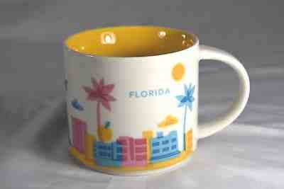 Starbucks “You Are Here” Collection 14oz Florida  2012 Coffee Mug Discontinued  - Sold on eBay Dec, 13th 2018 for $12.00