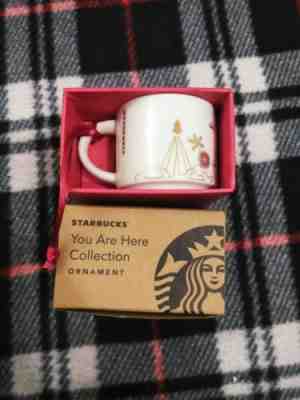 2014 Florida Starbucks Coffee oliday Mini 2oz Mug Cup You Are Here Ornament New - Sold on eBay Dec, 11th 2018 for $14.95