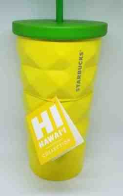 Starbucks 2018 Hawaii Pineapple Tumbler Grande Metal 16 oz. - Brand New! - Sold on eBay Dec, 15th 2018 for $23.00