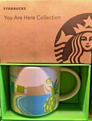Starbucks Coffee YAH Mug 2017 WAIKIKI Hawaii You Are Here Cup 14oz NWT - Sold on eBay Dec, 14th 2018 for $23.70