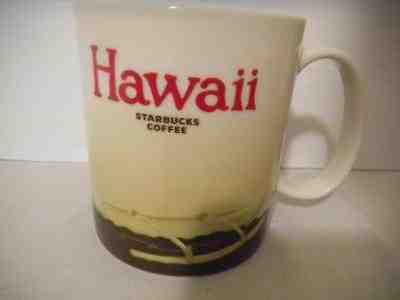 Starbucks HAWAII Stoneware COFFEE MUG 2011 16 oz RACING CANOE Palm Trees - Sold on eBay Dec, 13th 2018 for $21.95