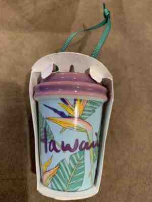 2017 Starbucks HAWAII Bird of Paradise Tumbler Christmas Holiday Ornament New - Sold on eBay Dec, 13th 2018 for $11.99