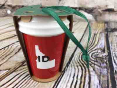 New Starbucks Idaho ID State Mug Christmas Holiday Hanging Ornament Souvenir  - Sold on eBay Nov, 12th 2018 for $15.30