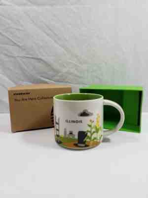 STARBUCKS  "You Are Here Collection" ILLINOIS Coffee Mug Brand New in Box - Sold on eBay Dec, 10th 2018 for $12.00