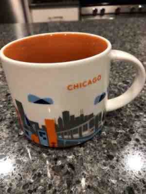Starbucks Coffee Mug Chicago You Are Here 2014 Collection Chicago Illinois 14oz - Sold on eBay Dec, 10th 2018 for $9.95