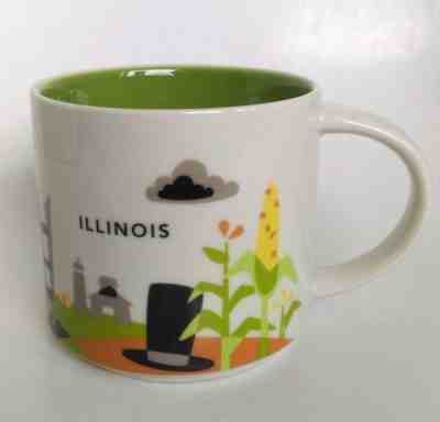 Starbucks 2015 Illinois You Are Here Collection Coffee Mug Cup - Sold on eBay Dec, 6th 2018 for $14.99