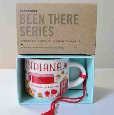 2018 STARBUCKS Been There INDIANA 2oz ORNAMENT Demi Mug FREE SHIP! - Sold on eBay Dec, 7th 2018 for $20.99