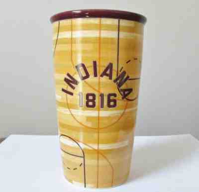 Starbucks INDIANA Ceramic TUMBLER Basketball Floor NEW with SKU Free Ship! - Sold on eBay Nov, 15th 2018 for $34.99