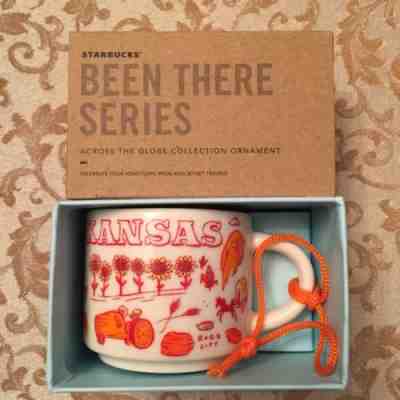 Starbucks Been There Kansas Mug Ornament 2 oz. - Sold on eBay Dec, 10th 2018 for $19.95