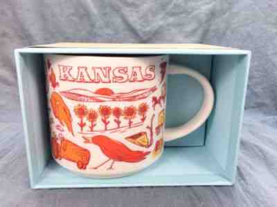 Starbucks Kansas Been There Series Ceramic Coffee Mug New In Box Orange Red - Sold on eBay Nov, 21st 2018 for $19.99