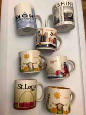 Starbucks Mug Lot - DC, Texas, Kansas City, Detroit And More - Sold on eBay Nov, 21st 2018 for $45.00