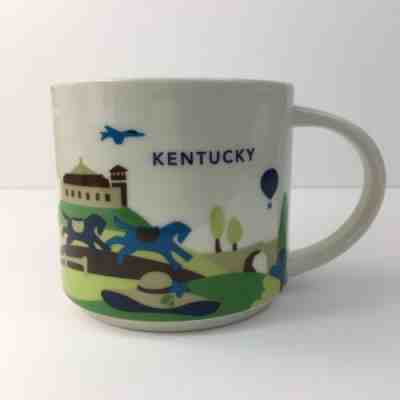 STARBUCKS 14 oz Coffee Mug Cup YOU ARE HERE Collection 2014 KENTUCKY - Sold on eBay Dec, 12th 2018 for $17.25