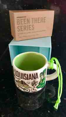 STARBUCKS 2018 LOUISIANA ORNAMENT CUP - BEEN THERE SERIES -  2 OZ. CERAMIC - MIB - Sold on eBay Dec, 9th 2018 for $18.79
