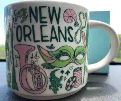 2 Starbucks MUGS BEEN THERE SERIES NEW ORLEANS & LOUISIANA 14 oz Coffee Cup - Sold on eBay Dec, 7th 2018 for $49.95