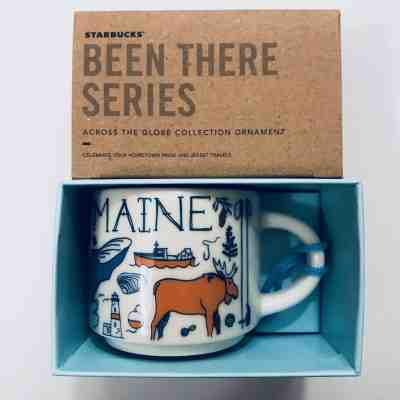 MAINE Starbucks Been There Ornament Brand New w/ Box and Tags - 2oz. Mug - Sold on eBay Dec, 13th 2018 for $26.99