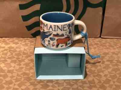 STARBUCKS BEEN THERE Demitasse mug MAINE - Ornament Mini Cup NIB 2 Oz - Sold on eBay Dec, 9th 2018 for $21.50