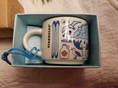 BRAND NEW 2018 Maine -  "Been There Series" Starbucks mini Mug Ornament - Sold on eBay Nov, 30th 2018 for $22.50