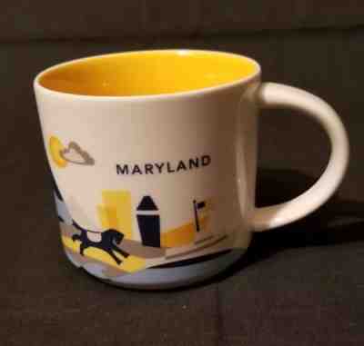 Starbucks You are Here YAH Maryland Coffee Tea Cup Mug 14 oz 2015 - Sold on eBay Dec, 8th 2018 for $11.99