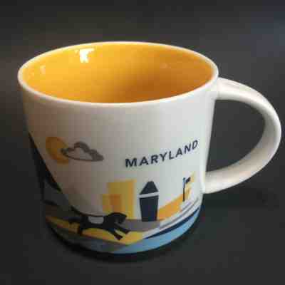 Starbucks Maryland Mug You Are Here Collection Crabs Golden Aster Boating - Sold on eBay Nov, 30th 2018 for $12.74