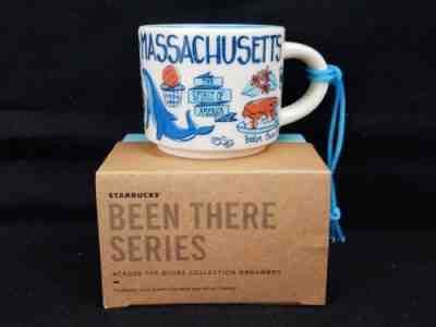 NIB Starbucks BEEN THERE Collection - Massachusetts Ceramic Mug Ornament  - Sold on eBay Dec, 12th 2018 for $24.95