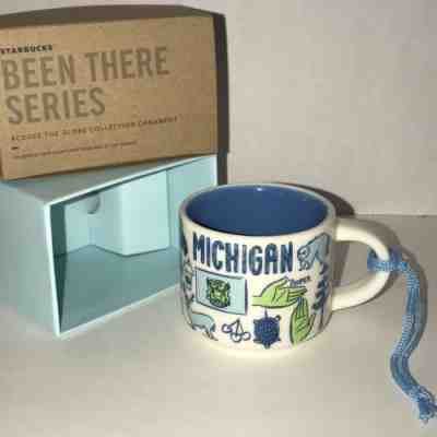 Starbucks MIchigan State Ornament Mug MINI Been There Across the Globe - Sold on eBay Nov, 22nd 2018 for $20.00