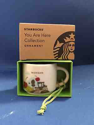 Starbucks Michigan You Are Here Collection Ornament - Sold on eBay Nov, 19th 2018 for $22.50