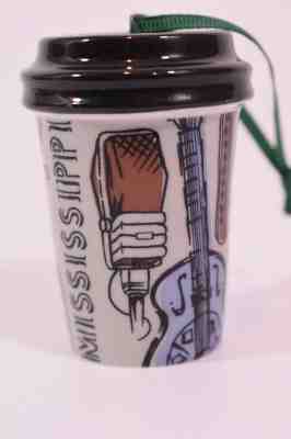 STARBUCKS MISSISSIPPI COFFEE MUG ORNAMENT, NEW Delta Blues - Sold on eBay Oct, 24th 2018 for $19.99