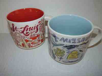 2 Starbucks Mugs St. Louis + Missouri Been There Series - Sold on eBay Dec, 4th 2018 for $35.00