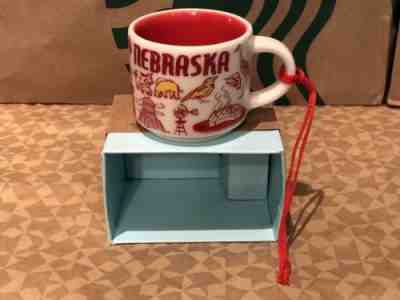 STARBUCKS BEEN THERE Demitasse mug NEBRASKA - Ornament Mini Cup NIB 2 Oz - Sold on eBay Dec, 12th 2018 for $19.00