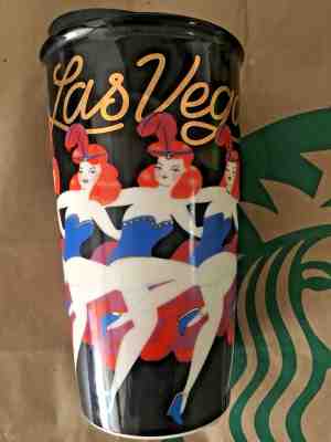 Starbucks Coffee Local Go Cup Tumbler Mug LAS VEGAS Nevada Showgirls 12oz NWT - Sold on eBay Dec, 14th 2018 for $29.95