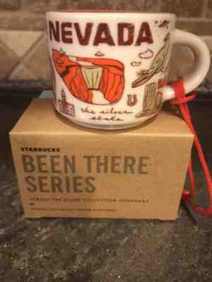 NIB Starbucks Been There Series NEVADA Ornament 2oz Coffee Mug - Sold on eBay Dec, 8th 2018 for $13.50