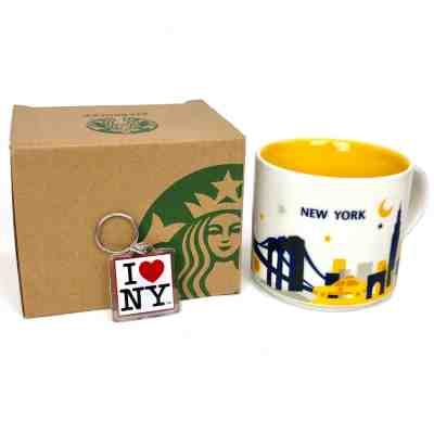 NYC Starbucks Mug New York City 14 Oz NY Mugs You Are Here Collection YAH in Box - Sold on eBay Dec, 15th 2018 for $16.99