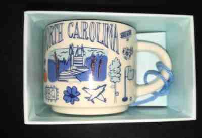 Starbucks Coffee Been There North Carolina Ceramic Mug Ornament New with Box - Sold on eBay Dec, 11th 2018 for $15.99