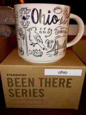 Starbucks Ohio Christmas Gold Mug BTS - Sold on eBay Dec, 15th 2018 for $30.00