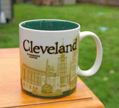 Starbucks Coffee Company 2009 Cleveland Ohio 16oz Collector Series Mug Skyline - Sold on eBay Dec, 13th 2018 for $65.00