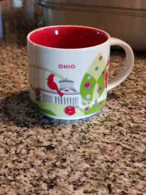 Starbucks You Are Here Collection Coffee Cup Ohio 14 oz. ounce Mug 2014 - Sold on eBay Dec, 9th 2018 for $8.00