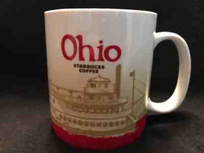 Starbucks Ohio 16 oz Mug Red Global Icon City Collector Series 2009 - Sold on eBay Dec, 8th 2018 for $9.30