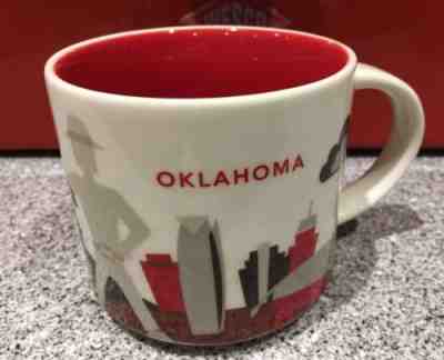 2015 Oklahoma Starbucks Coffee 14 Oz You Are Here Mug Red Giant - Sold on eBay Dec, 4th 2018 for $9.99