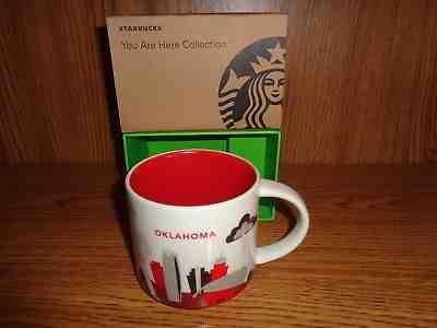OKLAHOMA STARBUCKS YOU ARE HERE MUG 14 OZ; NEW IN BOX - Sold on eBay Oct, 29th 2018 for $30.95