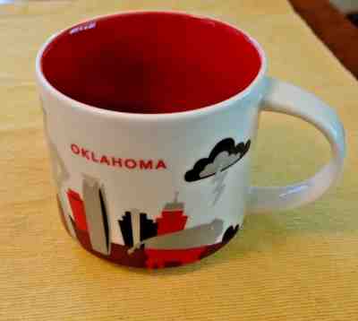 STARBUCKS MUG Oklahoma You Are Here Collector Coffee Cup 14 oz 2016 - Sold on eBay Sep, 30th 2018 for $14.50