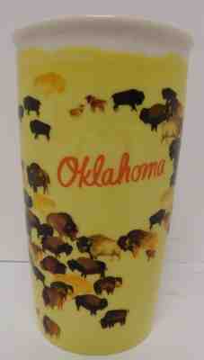 Starbucks Oklahoma Traveler Mug 12oz Coffee Cup Ceramic - Sold on eBay Sep, 23rd 2018 for $34.00