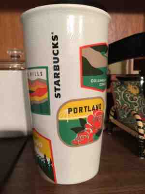 Starbucks Oregon Tumbler Travel Coffee Mug 2017 Portland Traveler 12 Oz 355 Ml - Sold on eBay Dec, 10th 2018 for $19.99