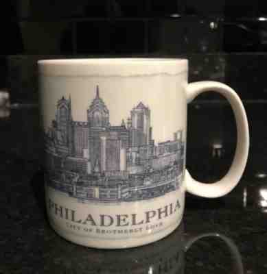 2008 Starbucks Coffee Philadelphia PA Architect Series 18oz Ceramic Mug Cup - Sold on eBay Dec, 10th 2018 for $16.00
