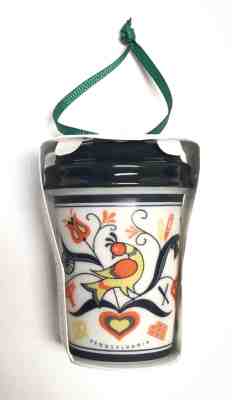 Starbucks Pennsylvania PA Ceramic Ornament limited edition - Sold on eBay Dec, 2nd 2018 for $14.50