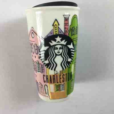 Starbucks Charleston Tumbler 2016 Mug Cup South Carolina 12oz Rainbow Travel - Sold on eBay Dec, 10th 2018 for $39.90