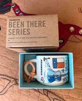 NIB STARBUCKS 2018 Been There TEXAS Ornament 2oz Espresso Mug - HOLIDAYS! - Sold on eBay Dec, 15th 2018 for $17.95