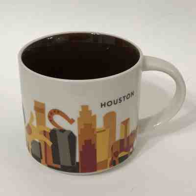 Starbucks 2014 Houston Coffee Mug Texas Skyline You Are Here Collection 14oz - Sold on eBay Dec, 15th 2018 for $19.99