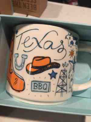 Starbucks Been There Series NIB Texas Lone Star State USA Coffee Mug Cup 14 oz - Sold on eBay Dec, 12th 2018 for $14.99
