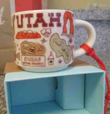 Starbucks Utah State Been There Series Mini Mug Box Ornament - Sold on eBay Dec, 11th 2018 for $11.50